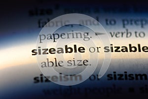 sizeable