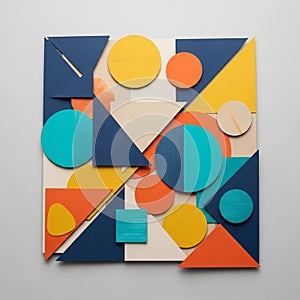 Sizes of the shapes adds depth and complexity to the overall