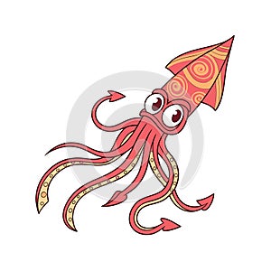 Sizzle the Sassy Squid Creative Design