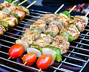 Sizzling barbecue sticks