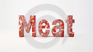 Sizzling Temptation: Stylish Red Meat Text for Culinary Inspiration