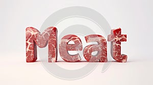 Sizzling Temptation: Stylish Red Meat Text for Culinary Inspiration