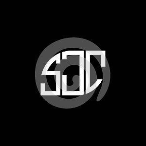 SJC letter logo design on black background. SJC creative initials letter logo concept. SJC letter design.SJC letter logo design on