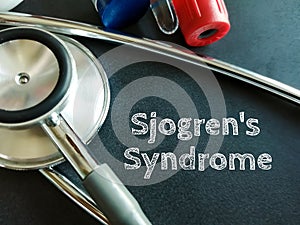 Sjogren\'s syndrome medical term photo