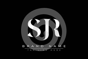 SJR abstract letter logo design