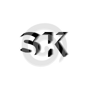 SK Monogram Shadow Shape Style