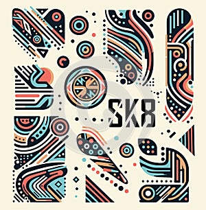 SK8, Skateboard subculture design elements