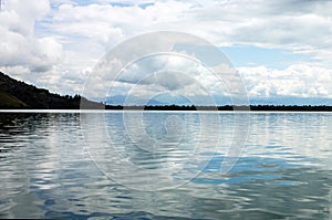 Skadar lake evening landscape, Montenegro