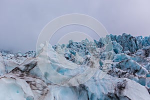 Glacier in Skaftafell, Iceland.