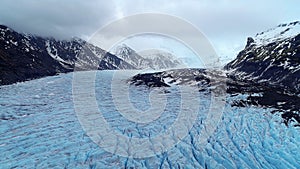 Skaftafell glacier, Vatnajokull National Park in Iceland