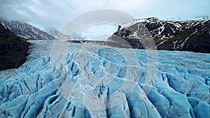 Skaftafell glacier, Vatnajokull National Park in Iceland