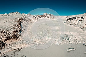 Skaftafell,Glacier in VatnajÃ¶kull National Park during winter