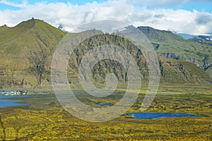 Skaftafellsjokull glacier moraine