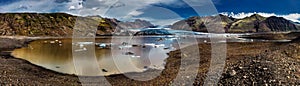 SkaftafellsjÃ¶kull glacier in Iceland - panorama