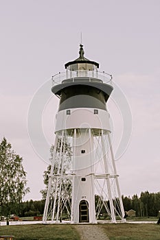 Skags lighthouse in the north of Sweden