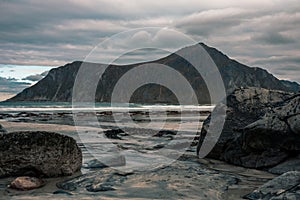 Skagsanden beach, Lofoten, Norway