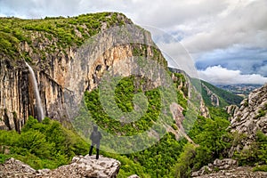 Skaklya waterfall in Balkan Mountains, Bulgaria