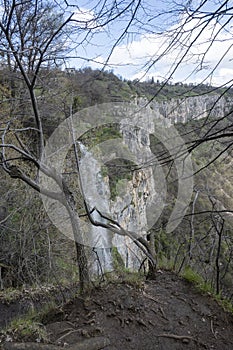 Vodopád najbližšie obec z balkánsky hory 