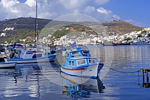 Skala harbor on Patmos Island