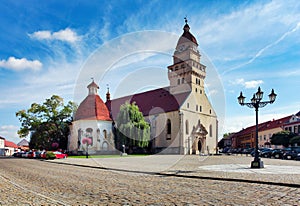 Skalica town - View at the Church of Saint Michael