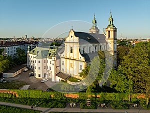 Skalka church and monastery in Krakow, Poland photo