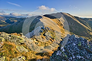 Skalka mountain during autumn in Low Tatras mountains