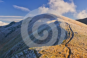 Skalka mountain during autumn in Low Tatras mountains