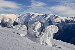 Skalka mountain from Kosarisko in Low Tatras mountains