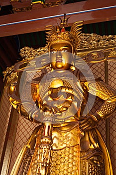 Skanda bodhisattva statue