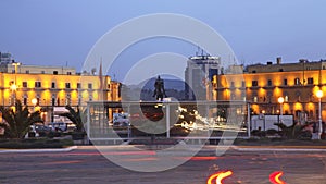 Skanderbeg square in Tirana. Albania