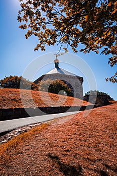 Skansen kronan surrounded with colorful leaves