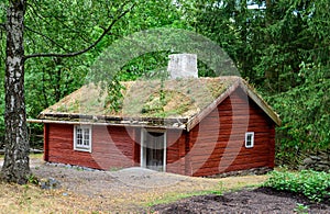 Skansen park in Stockholm, ancient swedish farm