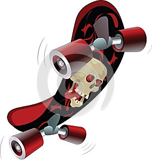 Skate board. Cartoon