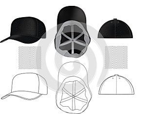 Skate cap with seamless texture