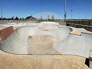 The Skate Park at city Frisco Texas USA view