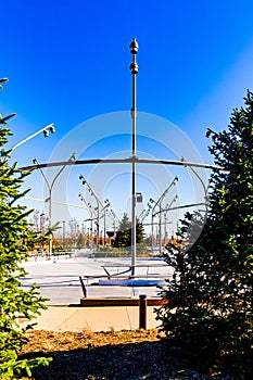 The Skate Ribbon in the Heartland of America Park Omaha Nebraska USA.