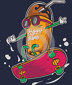 skate vibes vector illustration instan Download