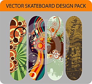 Skateboard design pack