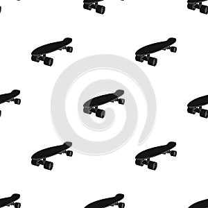 Skateboard.Extreme sport single icon in black style vector symbol stock illustration web.