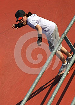 Skateboard girl