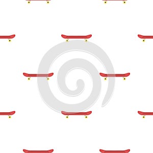 Skateboard icon in cartoon style isolated on white background. Park pattern stock vector illustration.