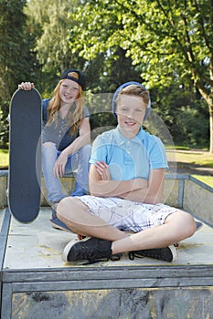 Skateboard kids