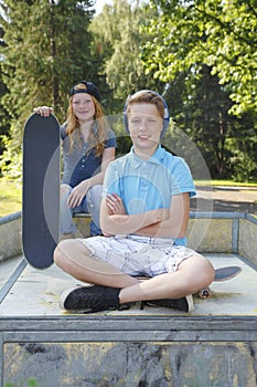 Skateboard kids