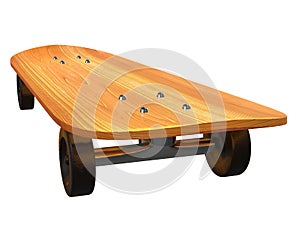 Skateboard longboard pennyboard 3d