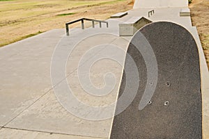 Skateboard surface at ramp