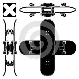 Skateboard Vector 03 photo