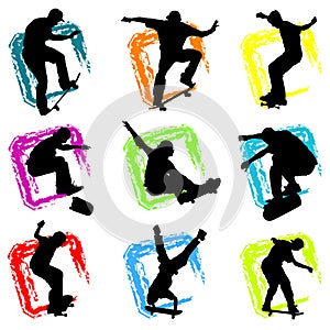 Skateboard vector photo