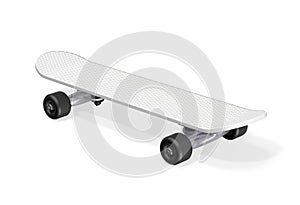 Skateboard on a white background. 3d rendering