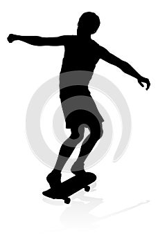 Skateboarder Skater Silhouette
