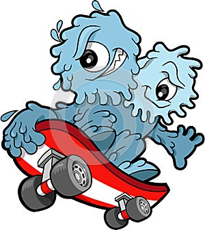 Skateboarding Booger Vector